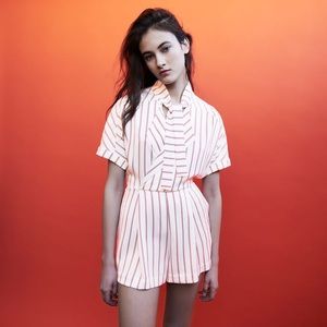 Maje Striped Romper